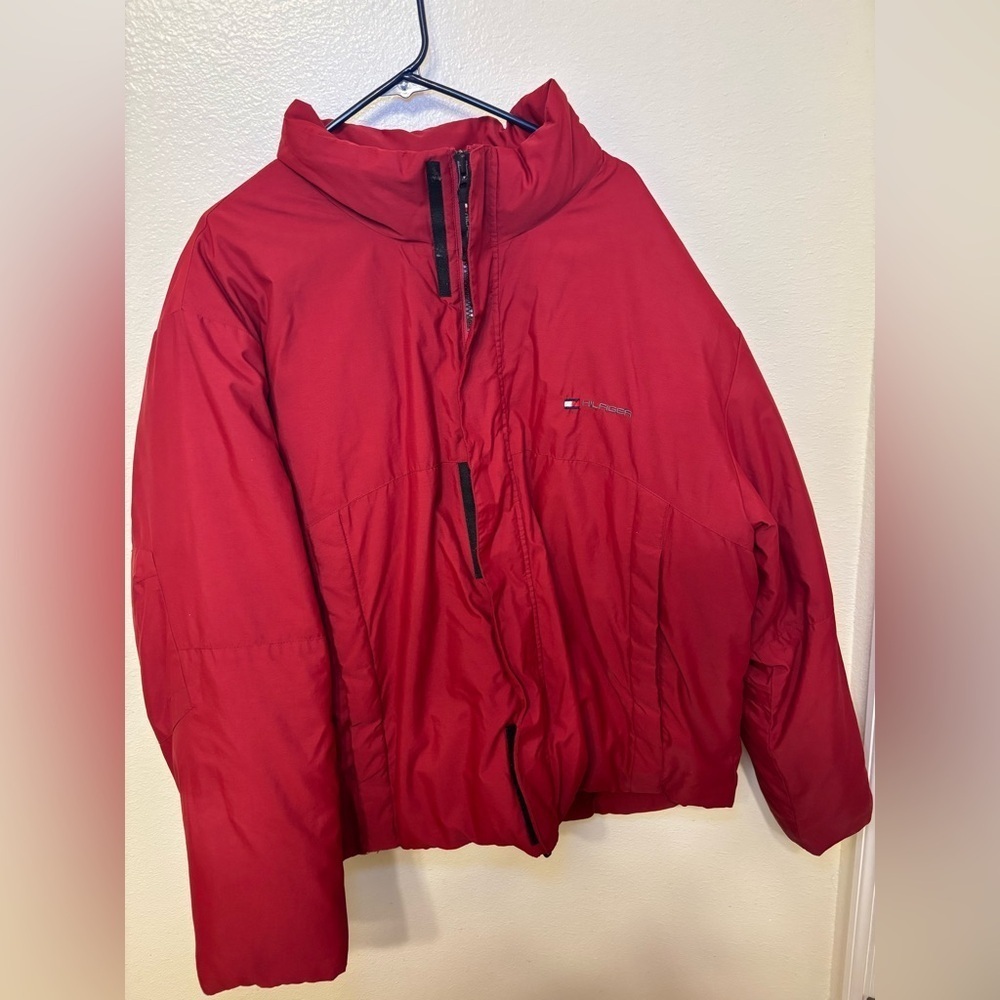 Vintage Tommy Hilfiger Red Insulated puffer Jacket - Picture 2 of 8